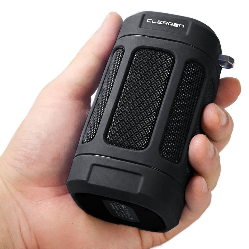 Clearon â€“ Wireless Waterproof Portable Bluetooth 5.0 Speaker with Bike Mount & Remote â€“ Premium Sound Quality & Loud 8W Mini Speaker â€“ 10 Hours of Playtime (Black) - Image 4